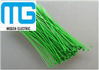 Çin Yeşil / Beyaz Naylon Kablo Bağları, Plastik Kravat Sarar 6 inç 3 X 150mm Boyut Tedarikçi