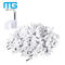 200 Pack Nail In Cable Clips / Cat6 Circle Cable Nails Tack Clips 7mm White Tedarikçi