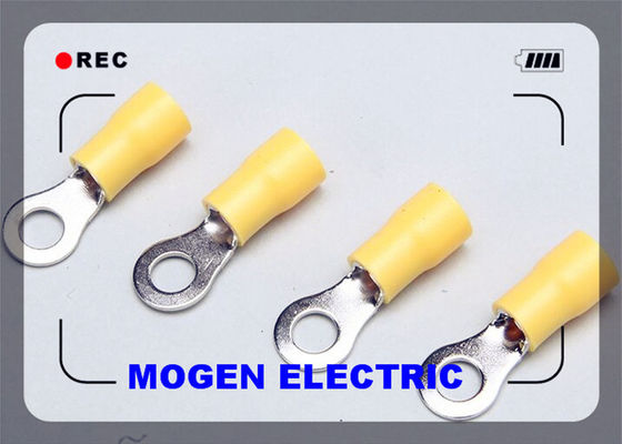 Çin Yellow Color RV Faston Insulated Wire Terminals Cable Lugs RV5.5 Series Tedarikçi