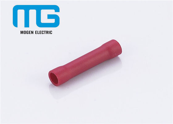 Çin Copper PVC Insulated Heat Shrink Butt Connectors Red BV For Wire Connection Tedarikçi