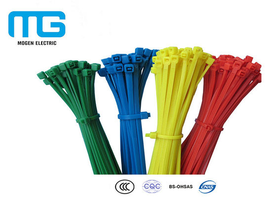 Çin Özel Renk Kullanımlık Kravat Sarar, Kablolar İçin Plastik Bağlar CE Onaylandı Tedarikçi