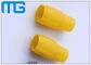 İzoleli Tel Uç Kapakları tüp l Kablo Terminali Lug, PVC Kablo Sleev ile çeşitli sarı Tedarikçi