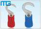 HV Series Pre - Insulated Wire Terminals Hook - Shape Soldless Compression Cable Lugs Tedarikçi